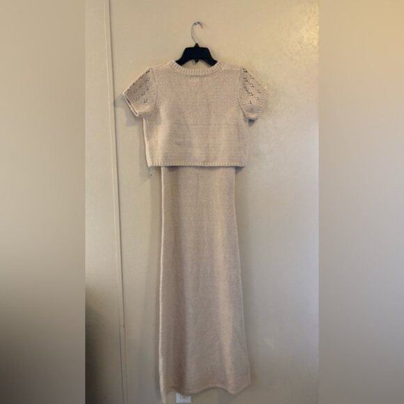 NWOT Free People Audrey Sweater Dress and Cardigan Set sz M - Picture 2 of 8